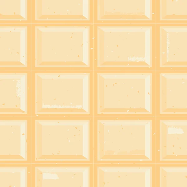 Nahtlose Weiße Schokolade Tablette Textur Muster Hintergrund Vollständig Editierbares Vektorformat — Stockvektor