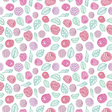 Renkli çizgi art berry dikişsiz desen baskı.