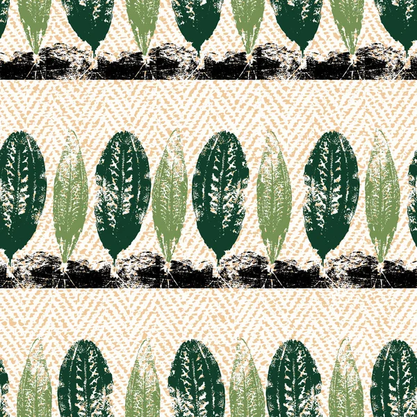 Στυλιζαρισμένη ανάγλυφη απεικόνιση φύλλων μελανιού σε ένα αδιάλειπτο φόντο μοτίβο. Διάνυσμα — Διανυσματικό Αρχείο