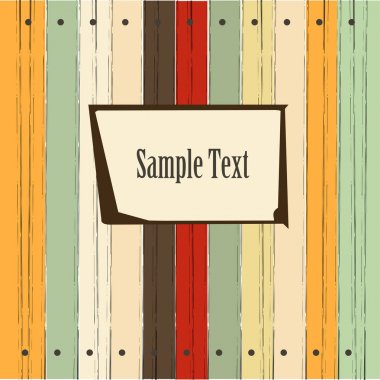 bir işaret vektörü tutan eski yırtık çok renkli çit