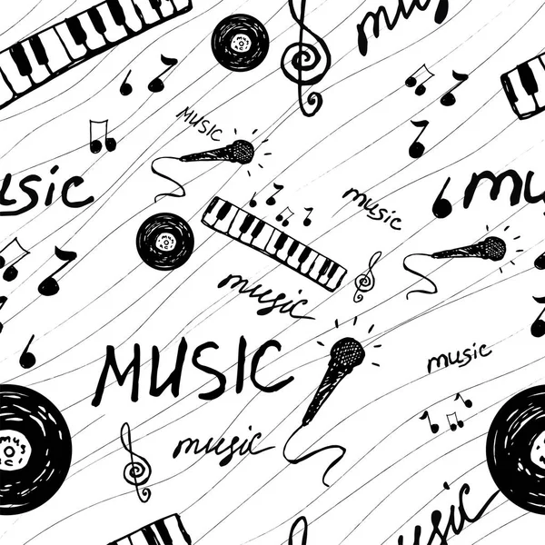 Fondo Abstracto Con Notas Musicales — Foto de stock gratis
