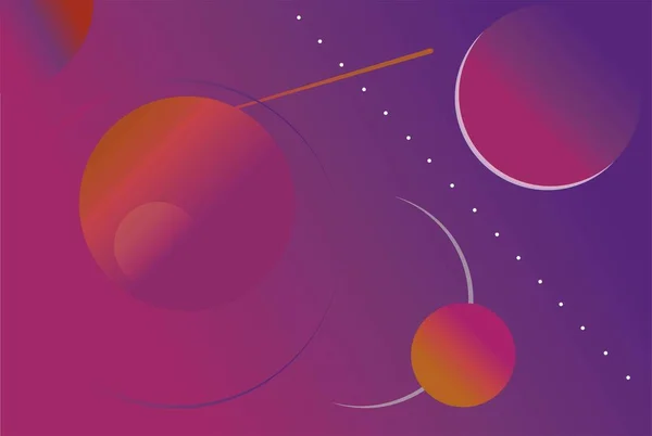 uzayda mor soyutlama