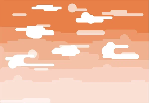 Orang bulutlu gökyüzü günbatımı