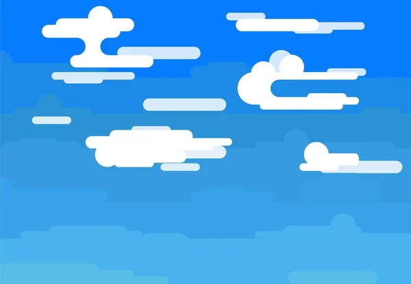 Bulutlu mavi gökyüzü