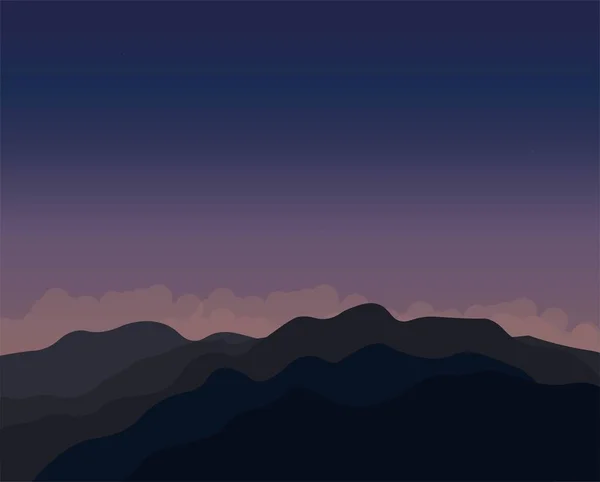 Mountains Background Night Sky — Stock Photo, Image