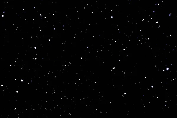 Siyah arka plan Snowflakes havada uçan kar düşen.