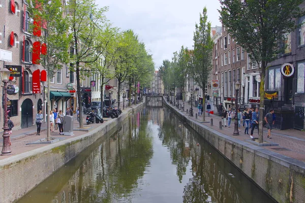 Amsterdam Kırmızı Işıklar Caddesi — Stok fotoğraf