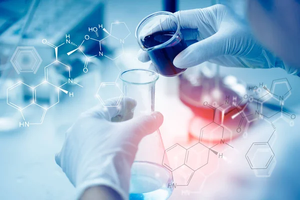 Pesquisadores Saúde Que Trabalham Laboratório Ciências Vida Jovem Cientista Pesquisa — Fotografia de Stock