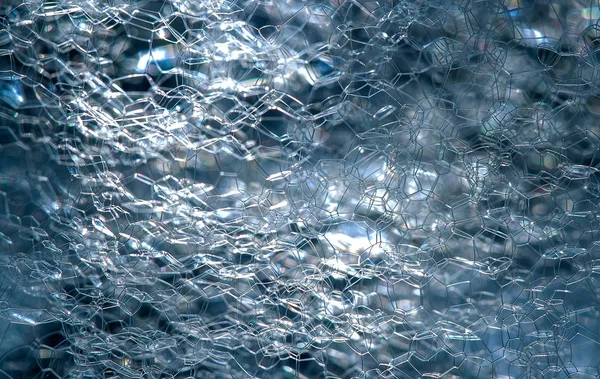 Blase abstrakt blaues Wassergel Textur. — Stockfoto