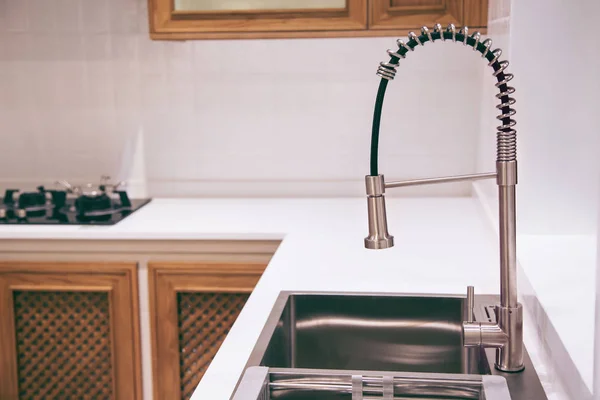 Stainless steel faucet — Stock Photo, Image