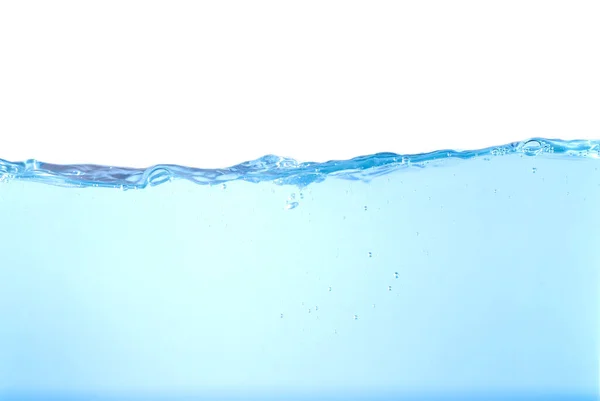 Wasser Plätschert Aqua Fließt Wellen Und Erzeugt Blasen Tropfen Auf — Stockfoto