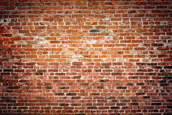 Old red brick wall texture background — Stock Photo, Image