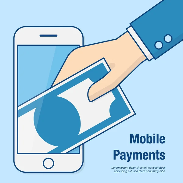 Mobile Payments. — Stock Vector