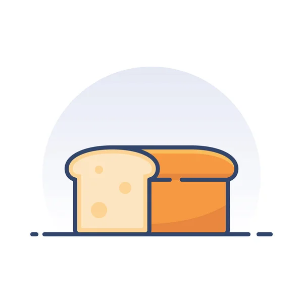 Буханка хлеба . — стоковый вектор
