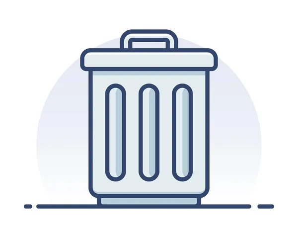 Trash bin. — Stock Vector