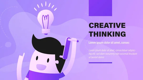 Creative Thinking. — Stock Vector