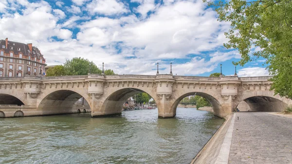 Parigi Veduta Del Pont Neuf Con Pont Des Arts Sullo — Foto Stock
