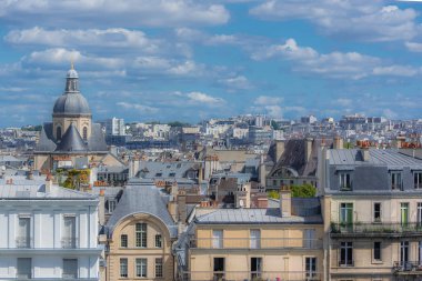      Paris, Ile saint-louis ve quai d'Orleans, tipik cephe görünümü 