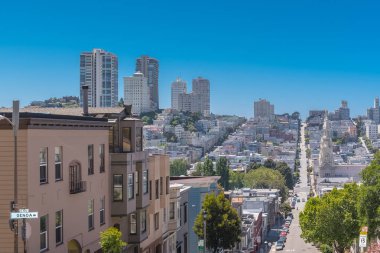     San Francisco, Telegraph Hill, Washington Square, Russian Hill Panoraması 