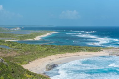     Guadeloupe, panorama pointe des Chateaux, güzel deniz manzarası adanın gelen 