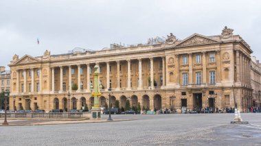     Paris, Concorde place, şık bir alanda turistik yer 