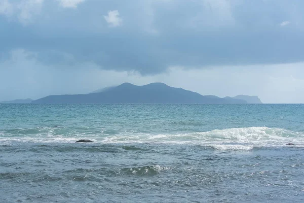 Basse Terre Guadalupe Panorama Una Playa Con Las Hermosas Islas — Foto de Stock