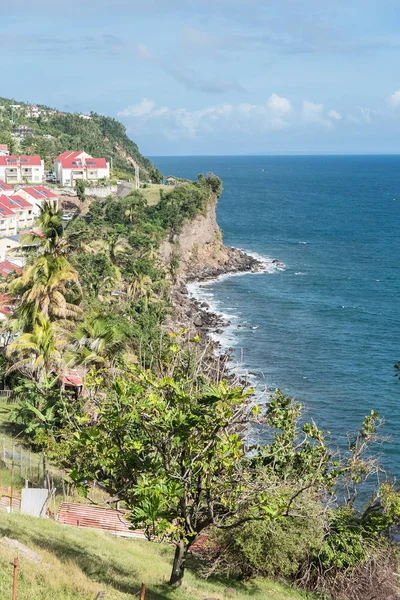 Guadeloupe Panorama Trois Rivieres Köyden Uçuruma Görünümünü Basse Terre — Stok fotoğraf