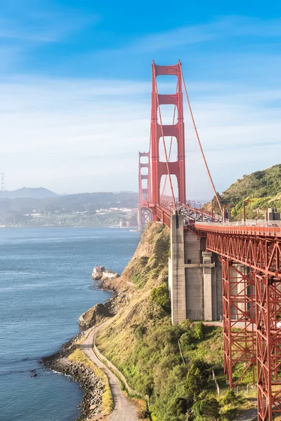 Golden Gate Bridge View Foggy Morning São Francisco Califórnia Eua — Fotos gratuitas