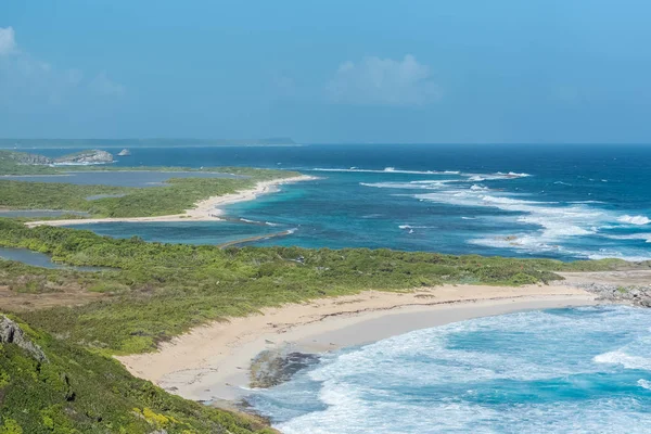 Guadeloupe Panorama Pointe Des Chateaux Krásná Krajina Ostrova — Stock fotografie