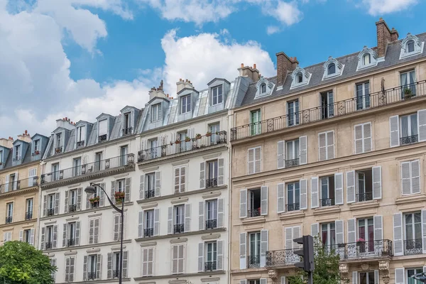 Parijs Mooi Gebouw Het Centrum Typisch Parijse Gevel — Stockfoto