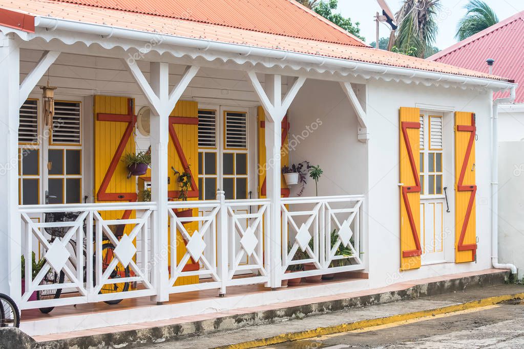     Typical house in Marie-Galante island in Guadeloupe 