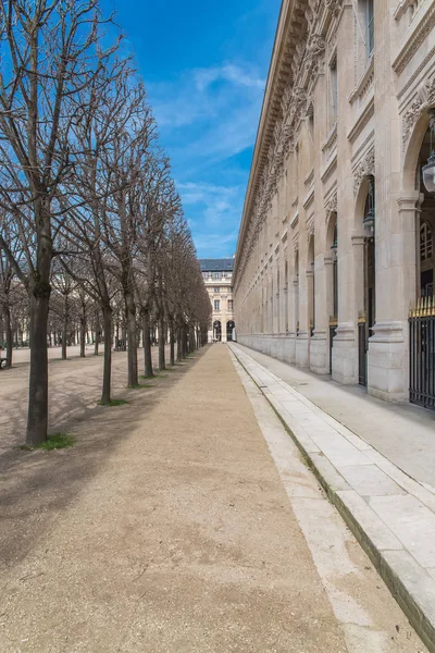 Παρίσι Κήπους Του Palais Royal Δημοτικός Κήπος Όμορφη Προοπτική Στενάκι — Φωτογραφία Αρχείου