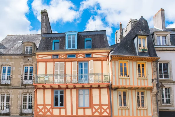 Quimper Stary Dom Szachulcowy Piękne Miasto Turystyczne Bretanii — Zdjęcie stockowe