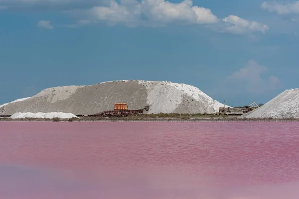 Aigues Mortes Salins Midi Panorama Avec Marais Salants — Photo