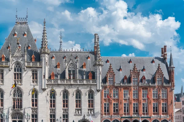 Bruges Bélgica Bela Fachada Típica Centro — Fotografia de Stock