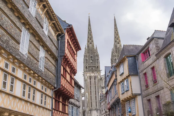 França Catedral Saint Corentin Quimper — Fotografia de Stock