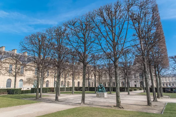 Paris Frankreich Das Raster Museum Mit Dem Tuileriengarten — Stockfoto