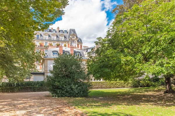 Paris Luxembourg Garden View Park Beautiful Building Background — Stock Photo, Image