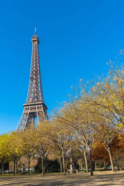 París Torre Eiffel Otoño Panorama Del Campo Marte — Foto de Stock