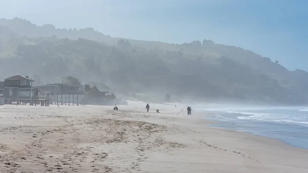 美丽的海滩在加利福尼亚 日出在太平洋海岸 — 图库照片