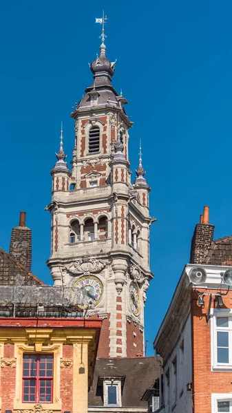 Lille Belfry Chambre Commerce — Stock Photo, Image