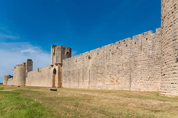Aigues Mortes Południowej Francji Mury Miasta — Zdjęcie stockowe