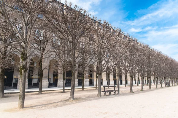Paris Die Königlichen Gärten Des Palais Schöne Fassade — Stockfoto