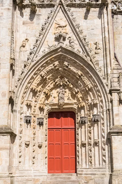 França Catedral Saint Corentin Quimper Porta Vermelha — Fotografia de Stock