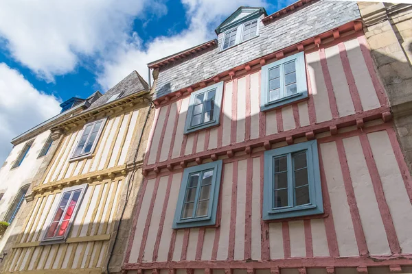 Quimper Gammelt Bindingsverkshus Vakker Turistby Bretagne – stockfoto