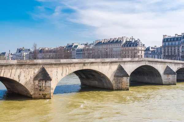 Parigi Senna Primavera Bellissimo Panorama Con Pont Royal — Foto Stock