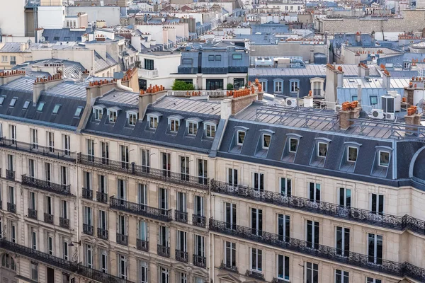 Paris Beautiful Buildings Boulevard Haussmann Typical Parisian Facades — Stock Photo, Image