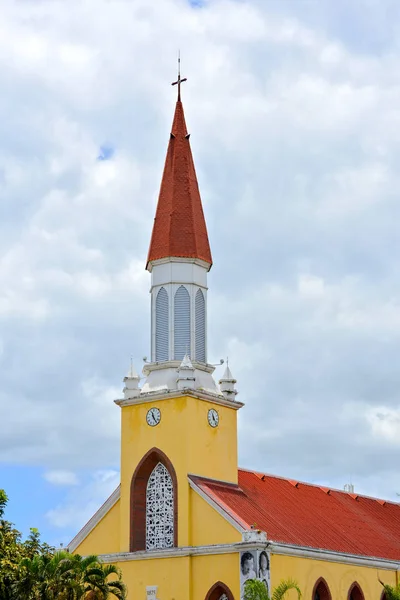 Στον Καθεδρικό Ναό Notre Dame Στο Παπέετε Ταϊτή Γαλλική Πολυνησία — Φωτογραφία Αρχείου