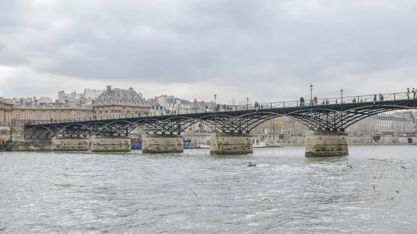 Parigi Veduta Della Senna Con Pont Des Arts Bridge — Foto Stock