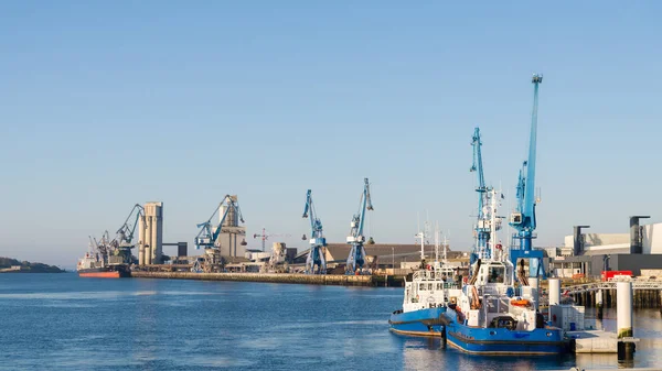 Puerto Lorient Muelles Con Arrastrero Bretaña —  Fotos de Stock
